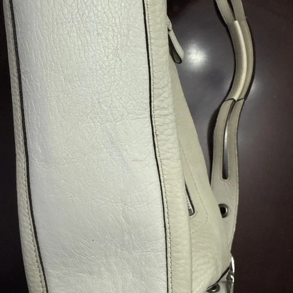 Coach East West Legacy Duffle Hobo Shoulder Bag Bone Pebble